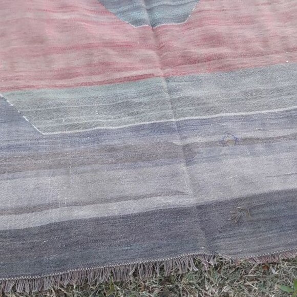 Vintage Handknotted Turkish Ombre Wool Rug - Picture 3 of 6